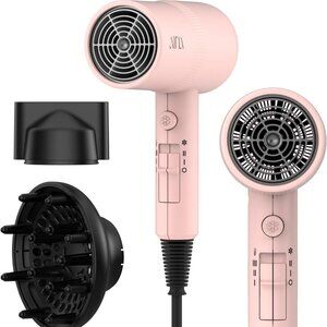 Hair Dryer with Diffuser, Blow Dryer for Women | Advanced Ionic Technology-Pink